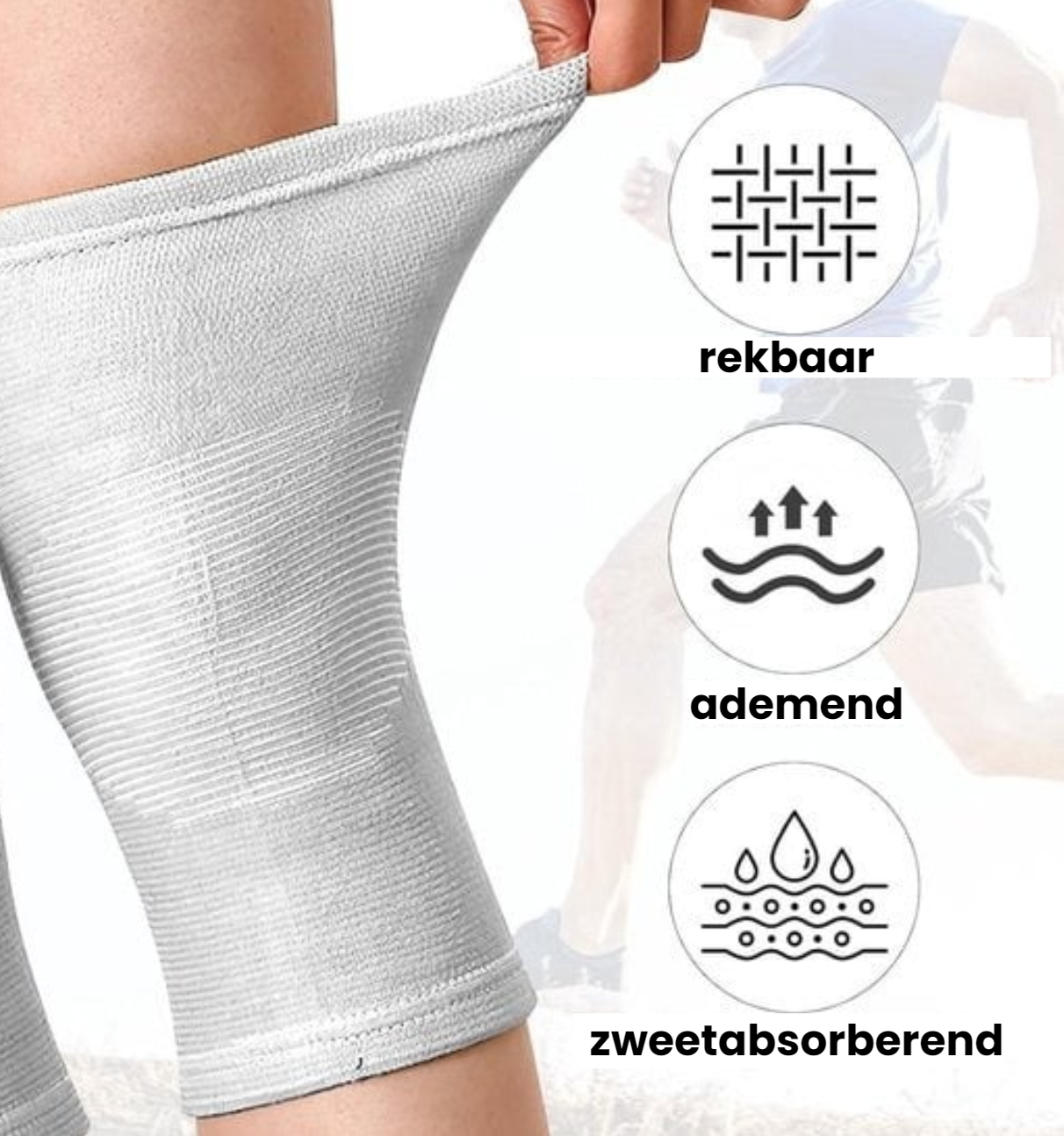 FlexFit™ Bamboe Kniebrace