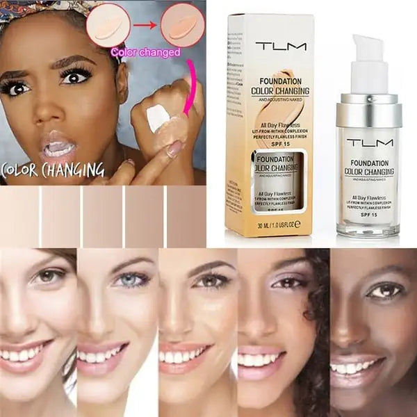 TLM - Color changing foundation